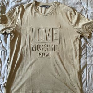 X-Large Light Brown 3D Love Moschino t-shirt